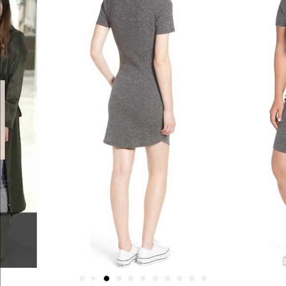 BP. Ruched Ribbed Body-Con Dress - Picture 2 of 5